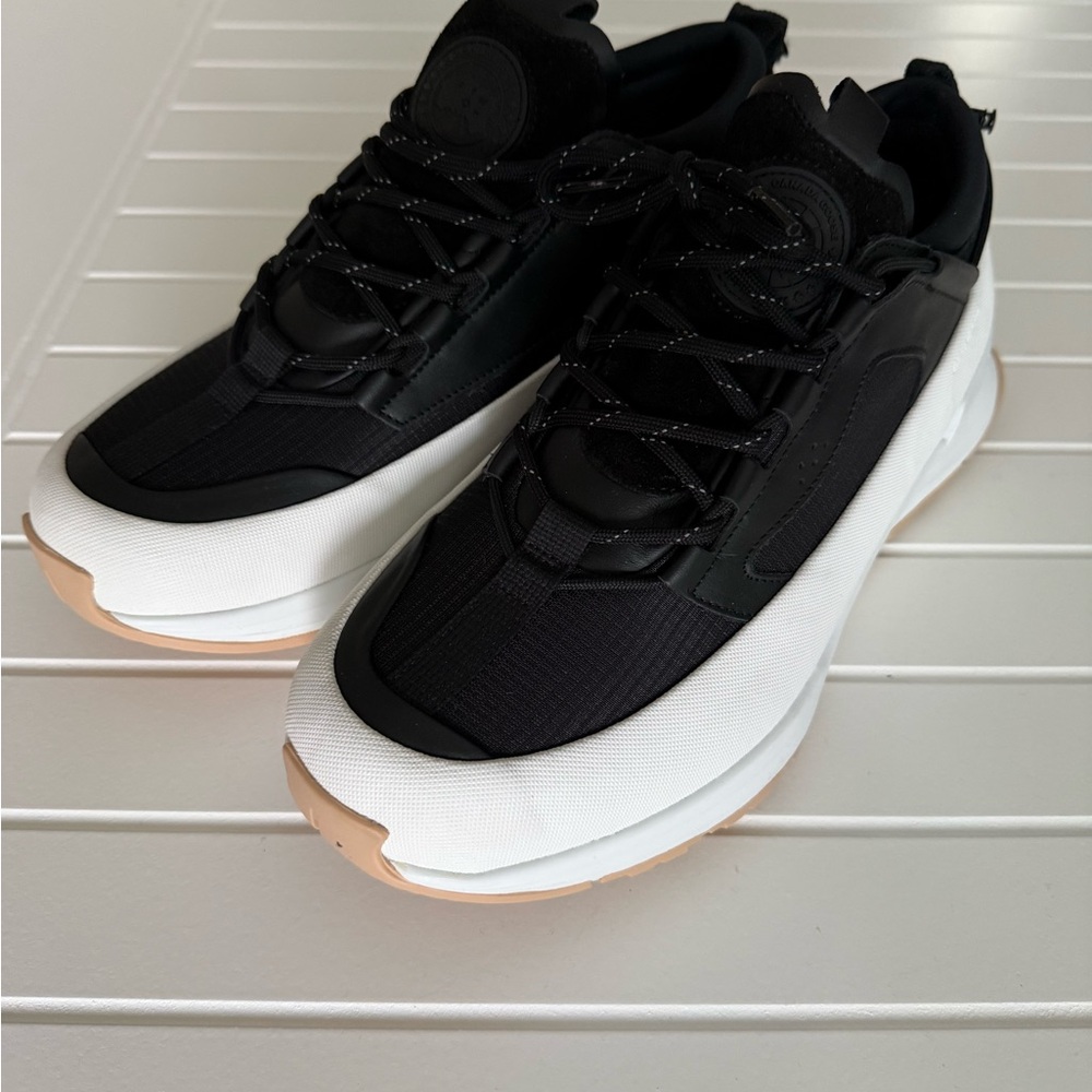 Canada Goose Black and White Glacial Trail Women’s Waterproof Trail Runners